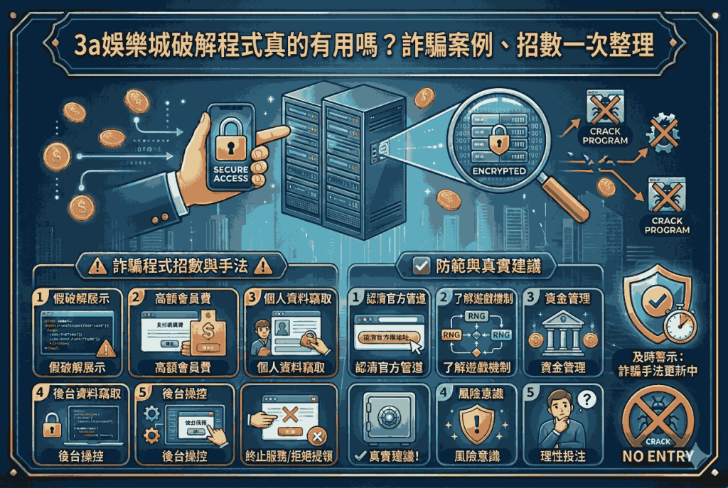3a娛樂城破解程式真的有用嗎？詐騙案例、招數一次整理